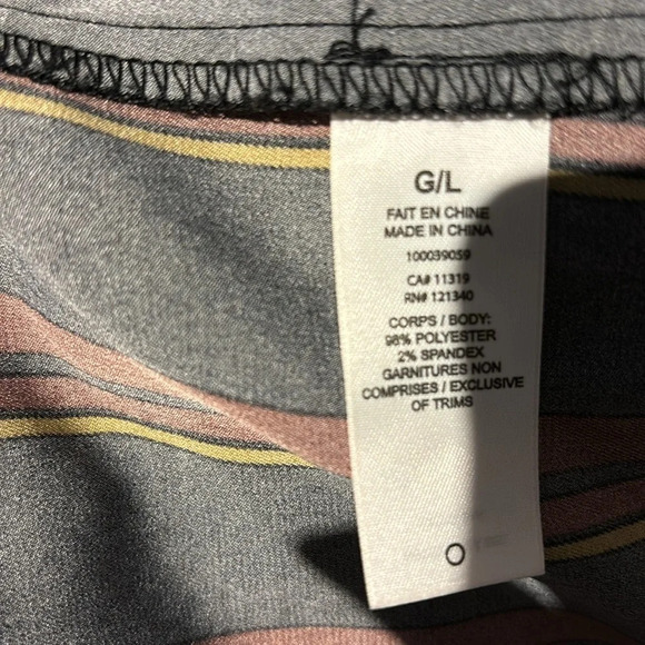 Dynamite Lined Open Front striped 3/4 Sleeves Blazer Sz L - Picture 5 of 12